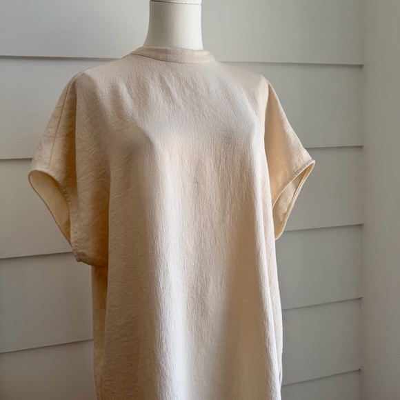 CLOSED Beige Tunic Dress Japanese Woven Dress XS - Picture 4 of 8